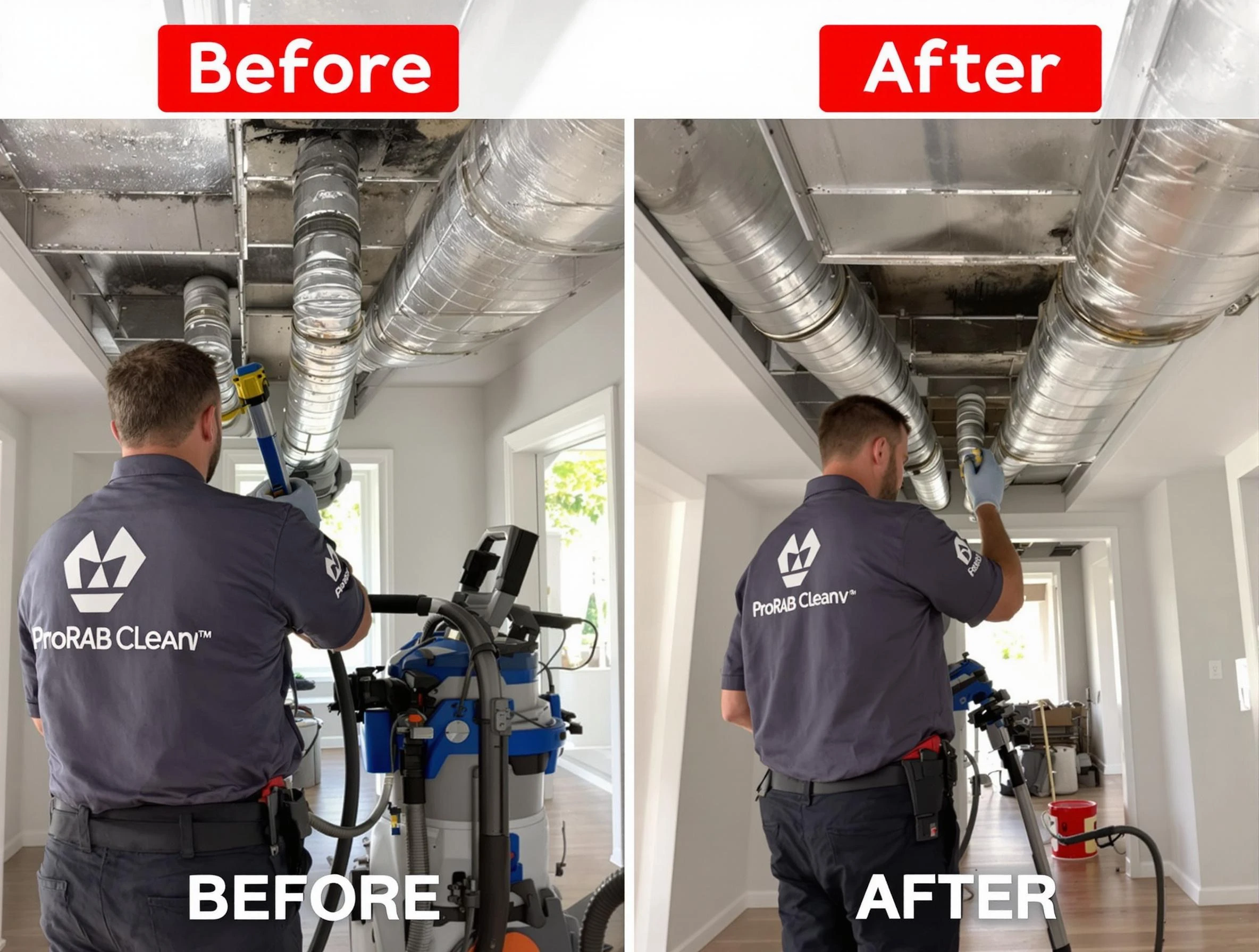 Short Pump Air Duct Cleaning expert performing thorough residential duct cleaning in a Short Pump home